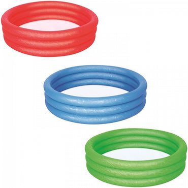 BESTWAY Three Ring Paddling Kiddie Play Pool 3ft 4in x 10in